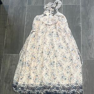 Motherhood Floral Kids Dress with Ruffle Straps